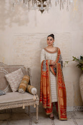 Gajni Silk Kamdani Ensemble - Parniyaan-clothing