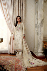 Ivory Self Jamawar Statement Ensemble