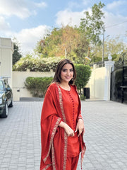 Crimson Pashmina