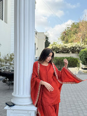 Crimson Pashmina