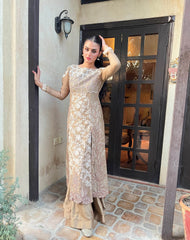 Honeycomb-floral brown - Parniyaan-clothing