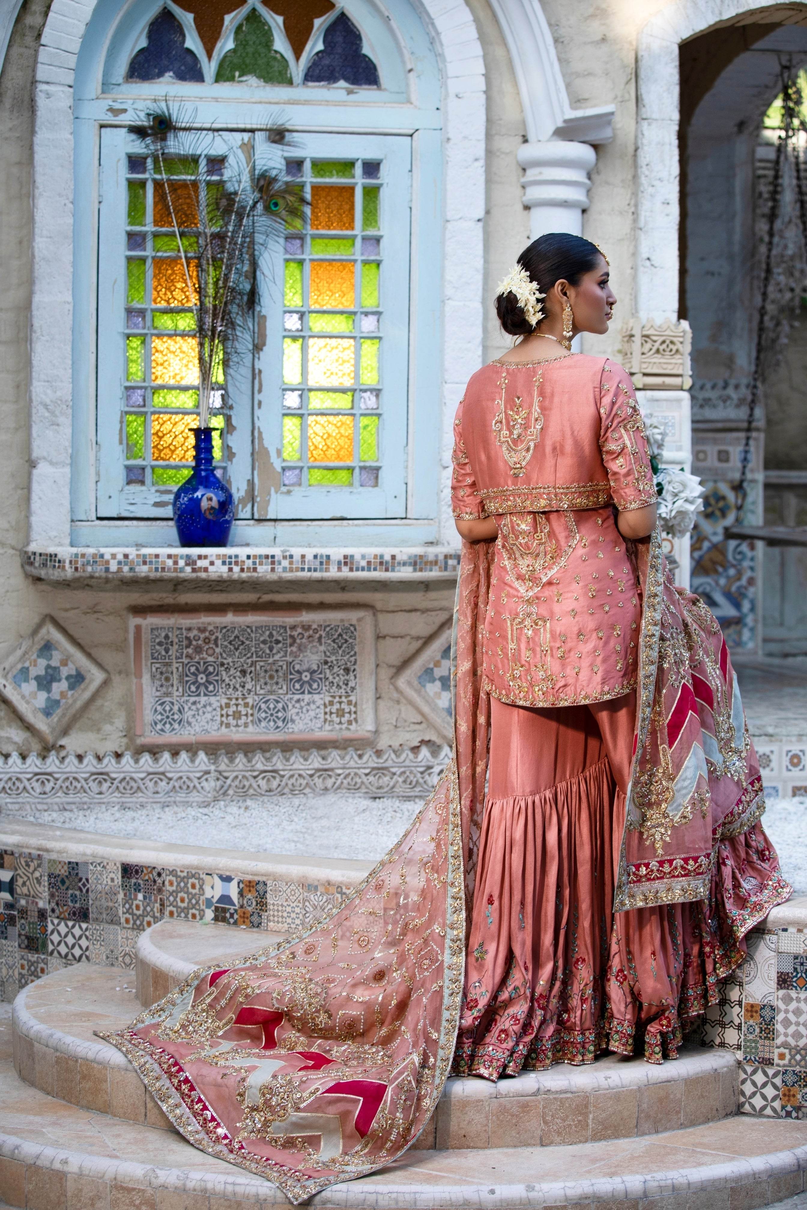 Rose Gold Bridal (Whatsapp for price and other inquiries) - Parniyaan-clothing