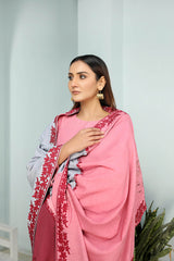 Pink embroider Kurta Shalwaar - Parniyaan-clothing