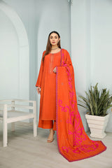 Orange shalwaar kameez - Parniyaan-clothing