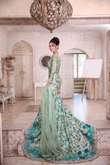 Sea Green Bridal (Whatsapp for price and other inquiries) - Parniyaan-clothing