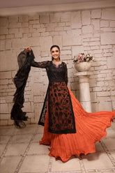 Orange Black - Parniyaan-clothing