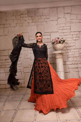 Orange Black - Parniyaan-clothing