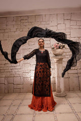 Orange Black - Parniyaan-clothing