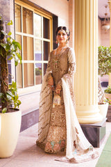 Birdcage Romance Ivory Ensemble - Parniyaan-clothing
