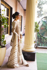 Birdcage Romance Ivory Ensemble - Parniyaan-clothing