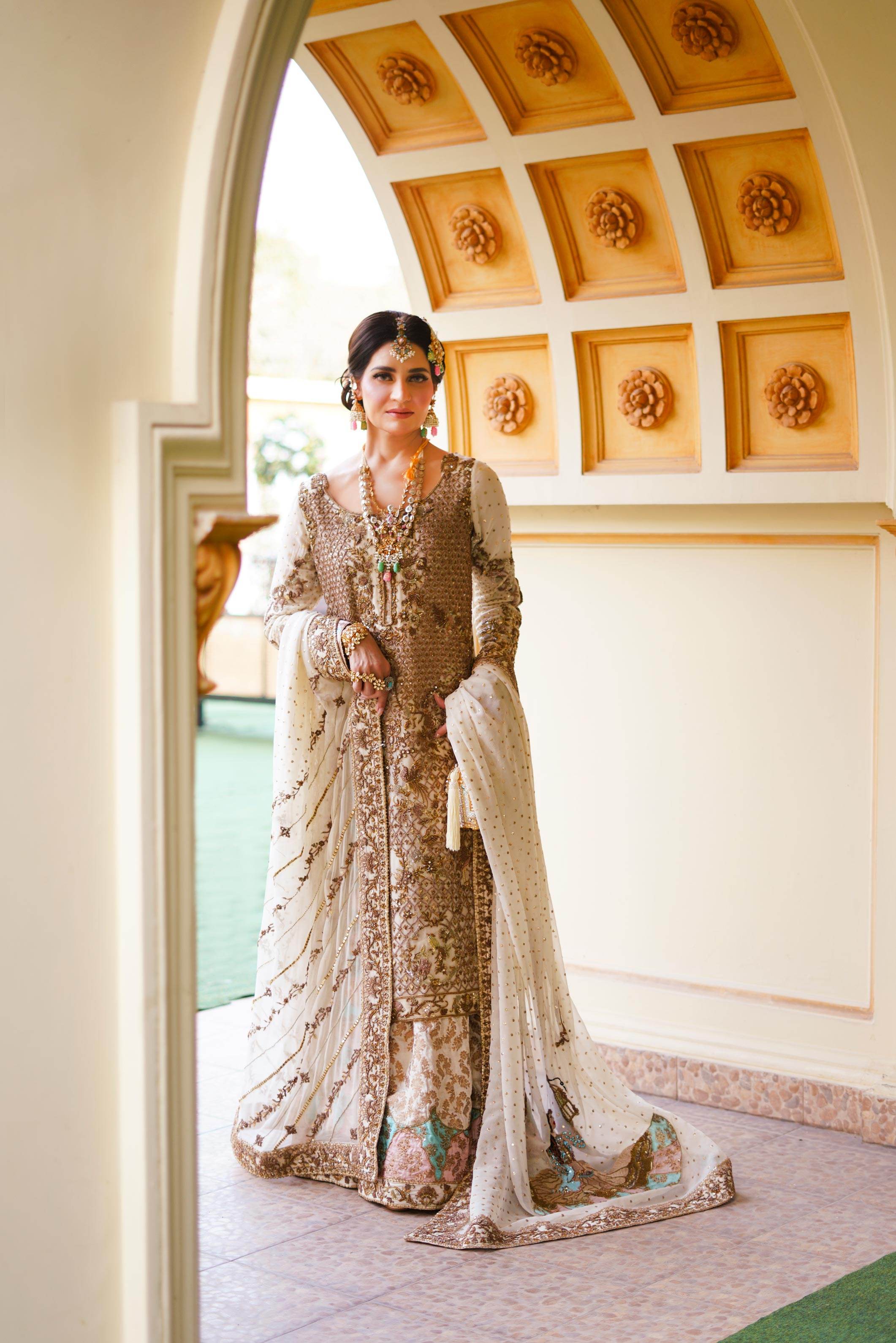 Birdcage Romance Ivory Ensemble - Parniyaan-clothing