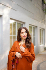 brown dress - Parniyaan-clothing