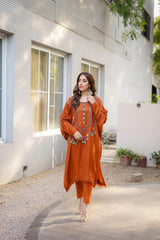 orange dress 2 - Parniyaan-clothing