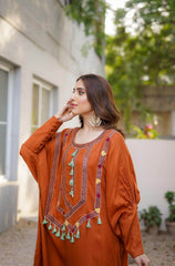 orange dress 2 - Parniyaan-clothing