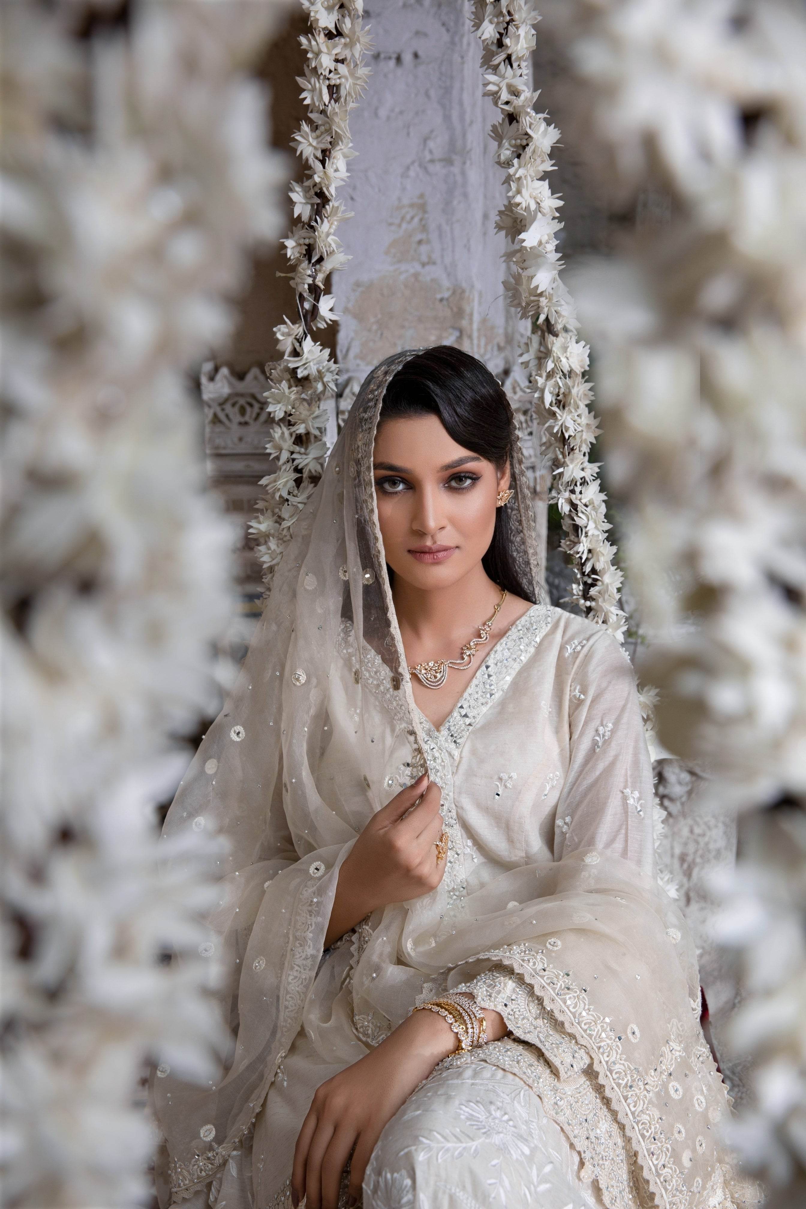 Ivory Mirror Dress - Parniyaan-clothing