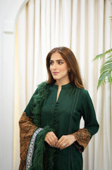 Emerald Green Cozy winter outfit - Parniyaan-clothing