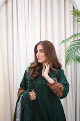 Emerald Green Cozy winter outfit - Parniyaan-clothing