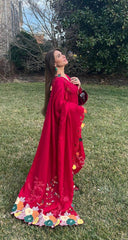 Pashmina reddish maroon - Parniyaan-clothing