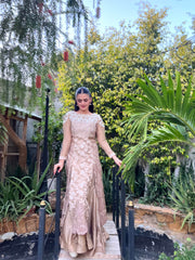 Honeycomb-floral brown - Parniyaan-clothing