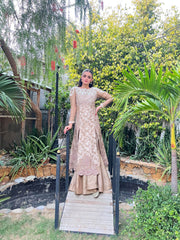 Honeycomb-floral brown - Parniyaan-clothing