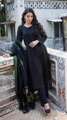 Jade Black - 3 PC - Parniyaan-clothing