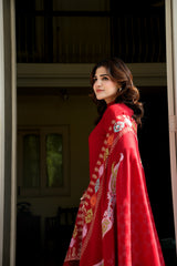 Crimson Red Pashmina