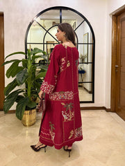 Pure Khaddi Loom Silk Suit