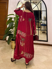 Pure Khaddi Loom Silk Suit